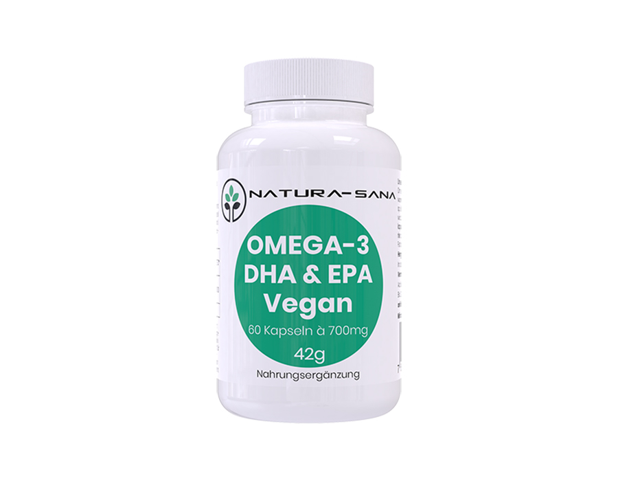 Omega-3 DHA & EPA VEGAN / 60 Kapseln /  42gr