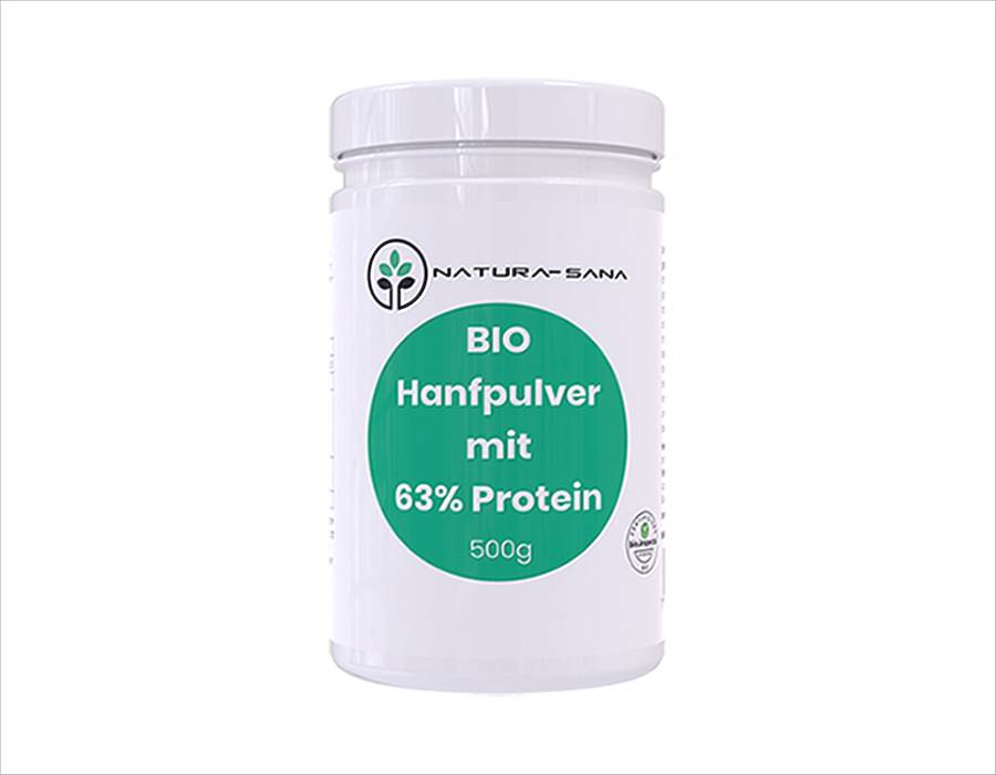 Bio Hanfsamen Protein 63% / Pulver / 500gr