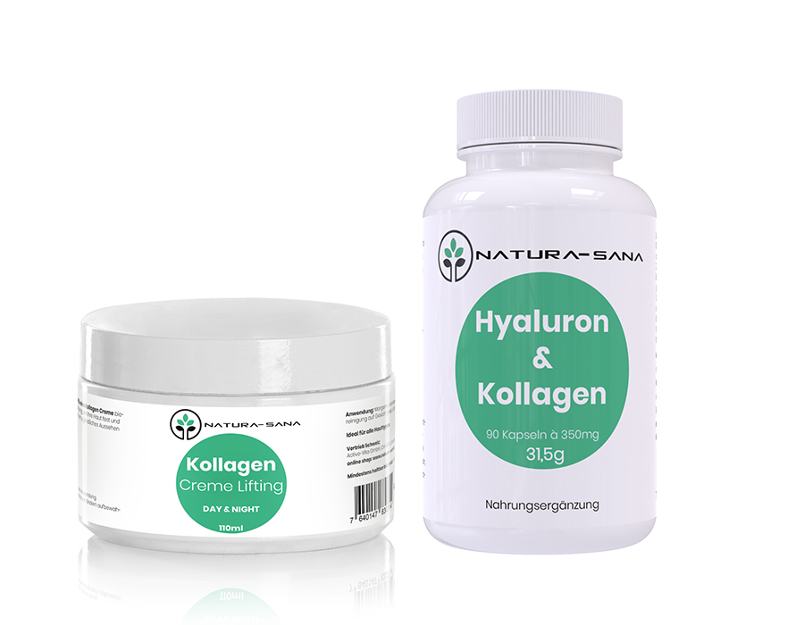 Kollagen Creme & Hyaluron / Kollagen Kapseln, V9465 & V9460