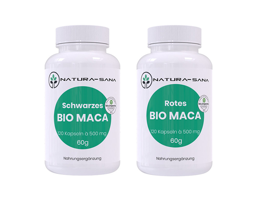 Spar Angebot: Bio Maca Schwarz V9323 & Bio Maca Rot V9322