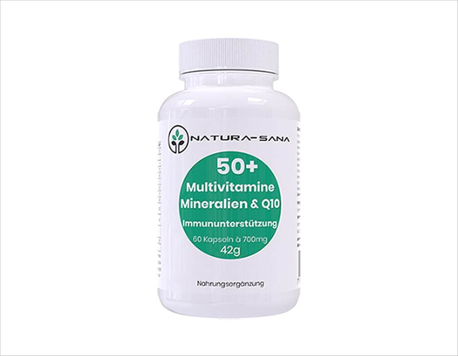 50+ Multivitamin & Mineralien & CoQ10 / 60 Kapseln / 42gr